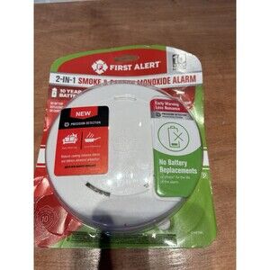 First Alert Smoke & Carbon Monoxide Alarm 10-Year Battery Sm0210 No Screw Set